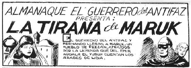 EL GUERRERO DEL ANTIFAZ. ALMANAQUE 1951