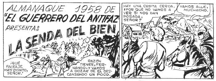 EL GUERRERO DEL ANTIFAZ. ALMANAQUE 1958