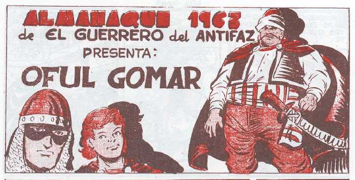 EL GUERRERO DEL ANTIFAZ. ALMANAQUE 1963