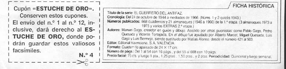 GRAN AVENTURERO REGALA EL GUERRERO DEL ANTIFAZ N�1. IMAGEN CORTESIA DE MI AMIGO JAVIER SELVA DE BARCELONA