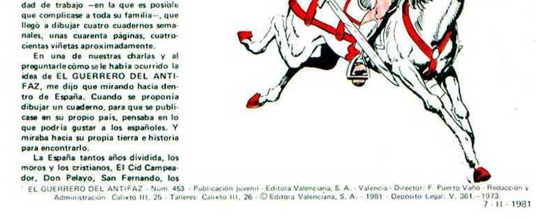 NUEVAS AVENTURAS DE EL GUERRERO DEL ANTIFAZ 110. DESPEDIDA A MANUEL GAGO. IMAGENES DE MI AMIGO CASTO CORREA DE VIGO