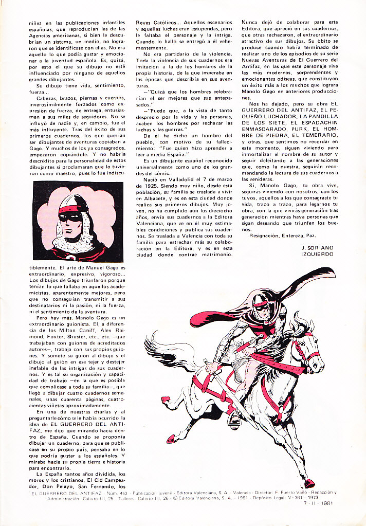 NUEVAS AVENTURAS DE EL GUERRERO DEL ANTIFAZ