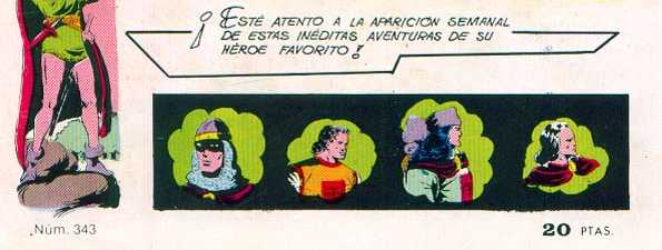 PORTADA DE ATRAS DEL NUMERO 343 DE LA REEDICION EN COLOR. CORTESIA DE MI AMIGO CASTO CORREA DE VIGO