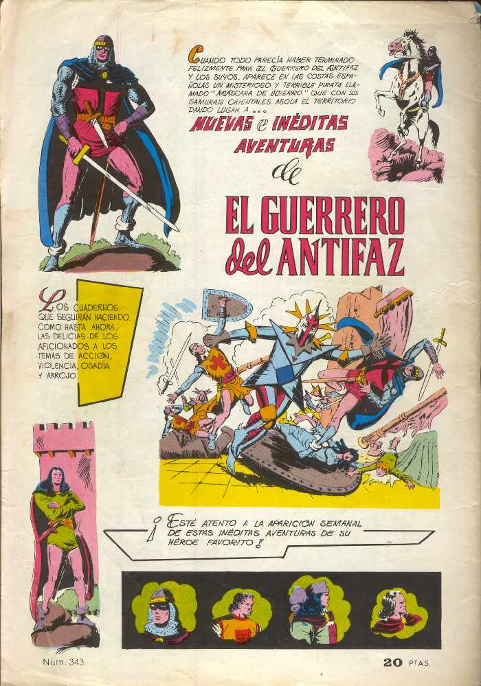 EL GUERRERO DEL ANTIFAZ 343 color
