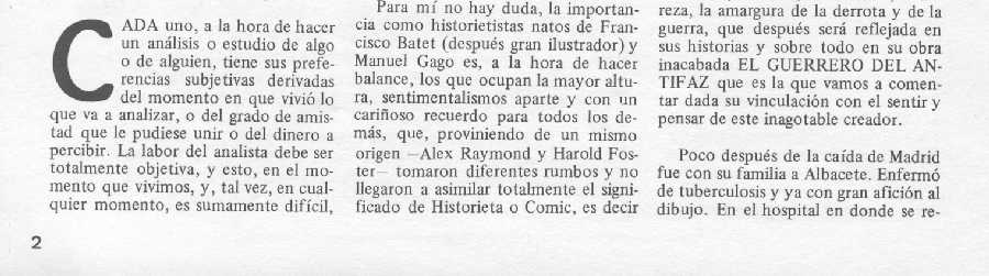 ARTICULO DE FRANSISCO TADEO JUAN PARA LA REVISTA SUNDAY N�10